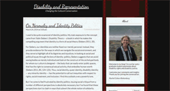 Desktop Screenshot of disabilityandrepresentation.com